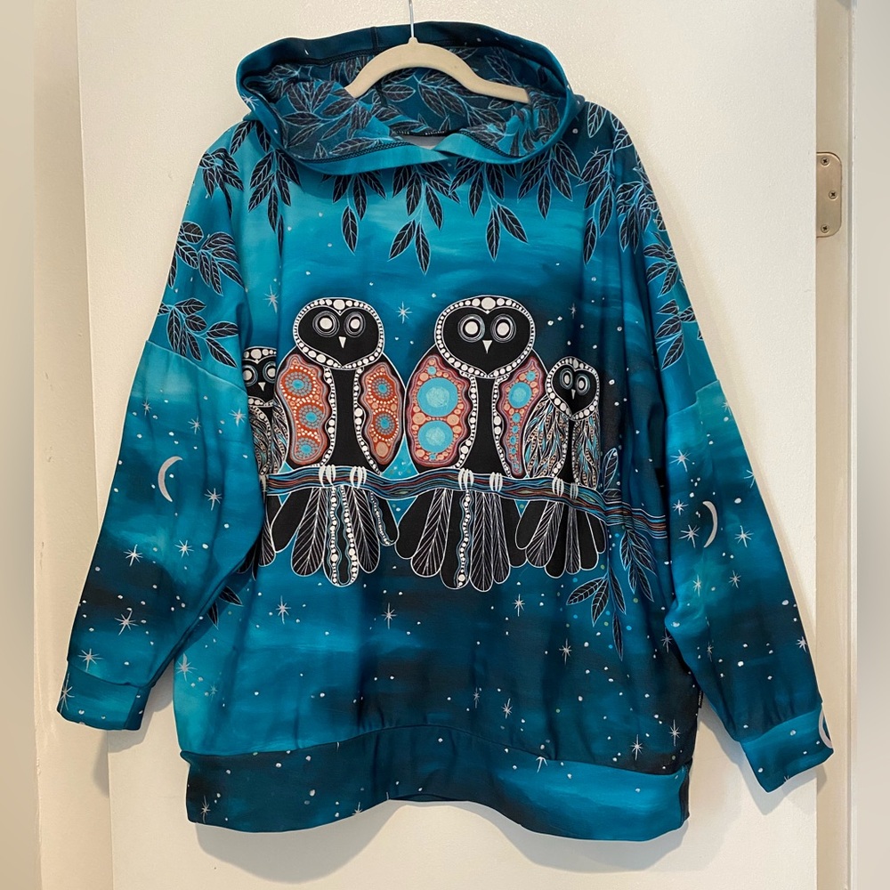 Magical Owls Hoodie Sweater Limited Large✨Designed/ made at BMHQ Australia - Picture 1 of 5